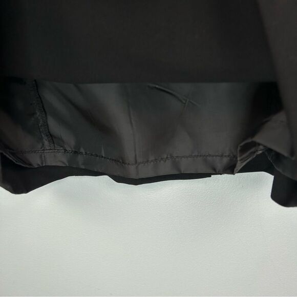 Calvin Klein Ruffle Flutter Sleeve Sheath Dress Black Back Zip Cocktail LBD Sz 4 - Picture 16 of 16